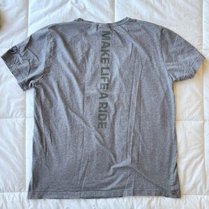 BMW Motorrade Soft Heather Gray Crew Neck Tee Size Large